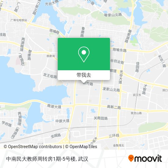 中南民大教师周转房1期-5号楼地图