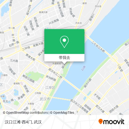 汉口江滩-西4门地图