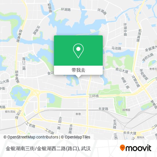 金银湖南三街/金银湖西二路(路口)地图