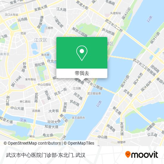 武汉市中心医院门诊部-东北门地图