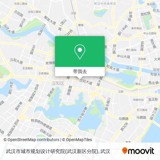 武汉市城市规划设计研究院(武汉新区分院)地图