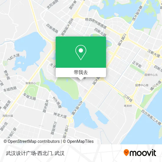 武汉设计广场-西北门地图