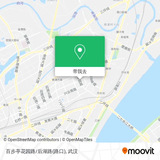 百步亭花园路/后湖路(路口)地图