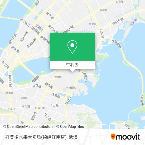 好美多水果大卖场(锦绣江南店)地图