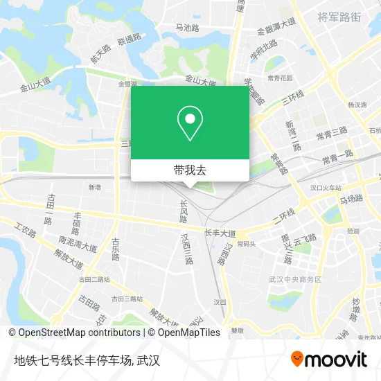地铁七号线长丰停车场地图