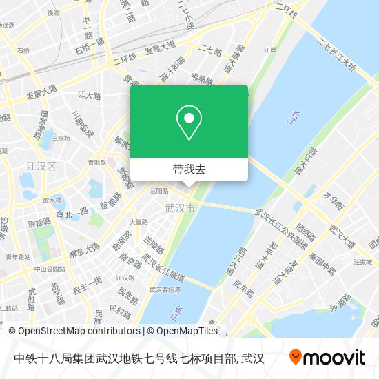 中铁十八局集团武汉地铁七号线七标项目部地图