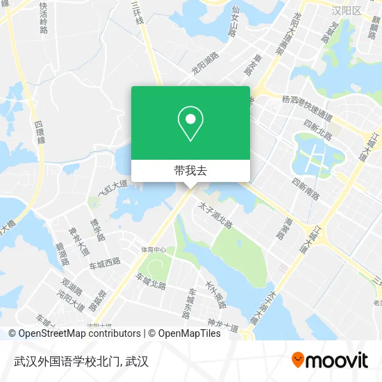 武汉外国语学校北门地图