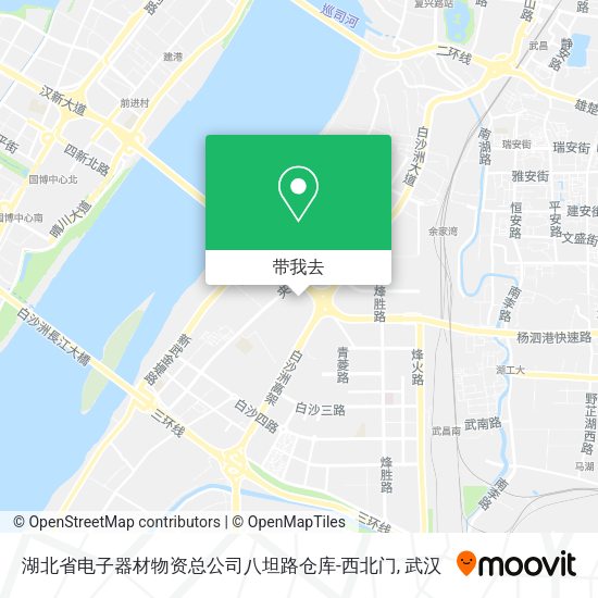 湖北省电子器材物资总公司八坦路仓库-西北门地图