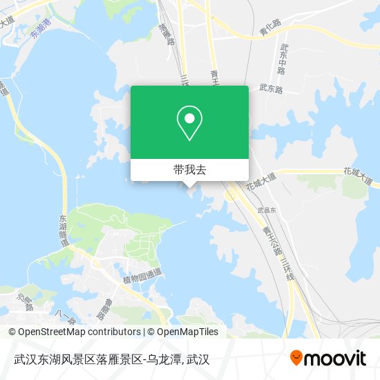 武汉东湖风景区落雁景区-乌龙潭地图