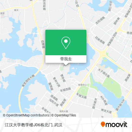 江汉大学教学楼J06栋北门地图