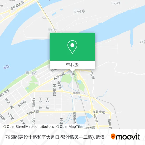 795路(建设十路和平大道口-紫沙路民主二路)地图