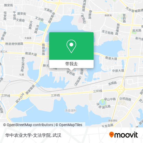 华中农业大学-文法学院地图
