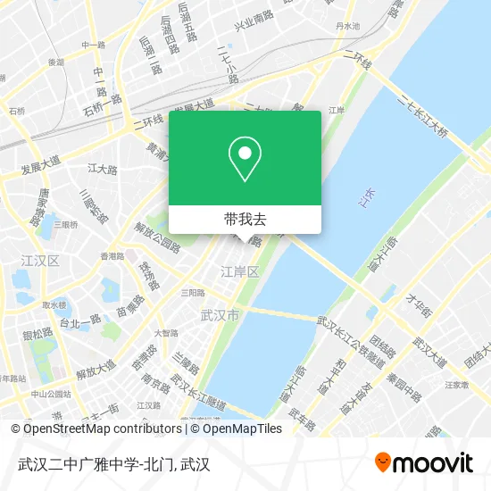 武汉二中广雅中学-北门地图