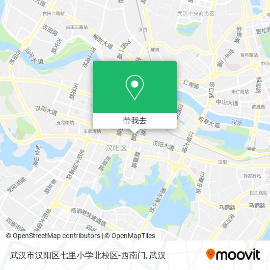 武汉市汉阳区七里小学北校区-西南门地图