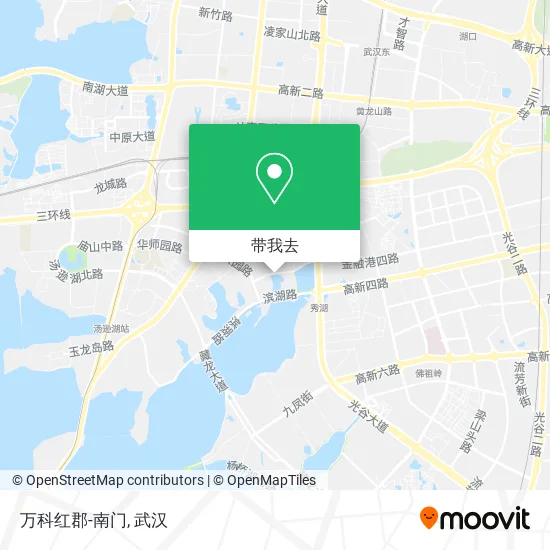 万科红郡-南门地图