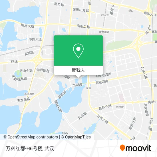 万科红郡-H6号楼地图