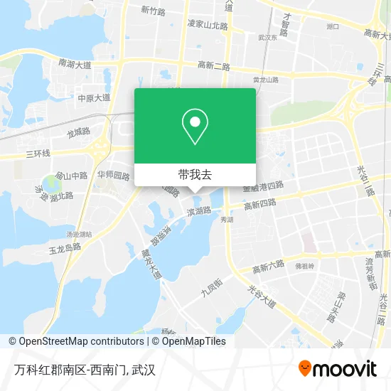 万科红郡南区-西南门地图