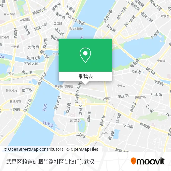 武昌区粮道街胭脂路社区(北3门)地图