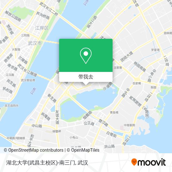 湖北大学(武昌主校区)-南三门地图