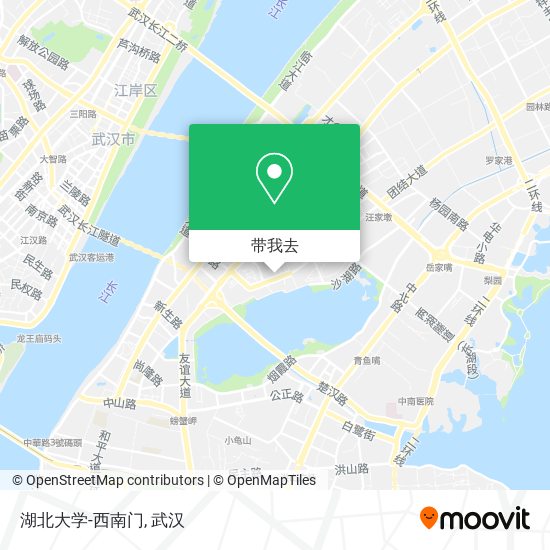 湖北大学-西南门地图