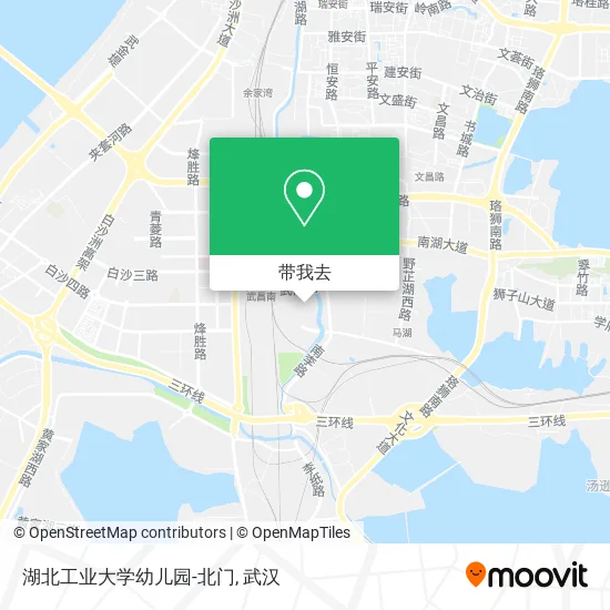 湖北工业大学幼儿园-北门地图