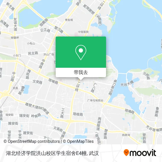湖北经济学院洪山校区学生宿舍E4幢地图