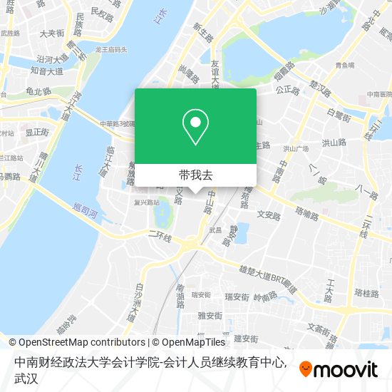中南财经政法大学会计学院-会计人员继续教育中心地图
