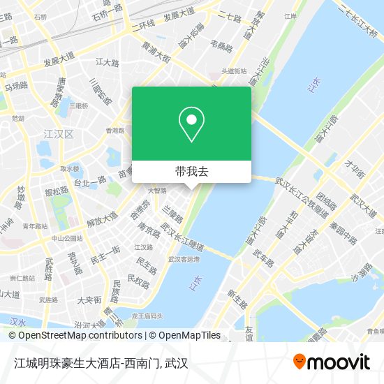 江城明珠豪生大酒店-西南门地图