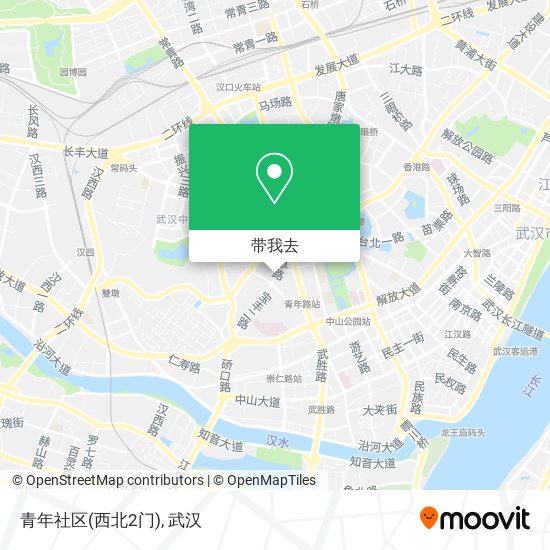 青年社区(西北2门)地图