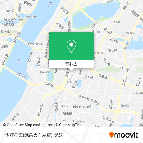增辉公寓(武昌火车站店)地图