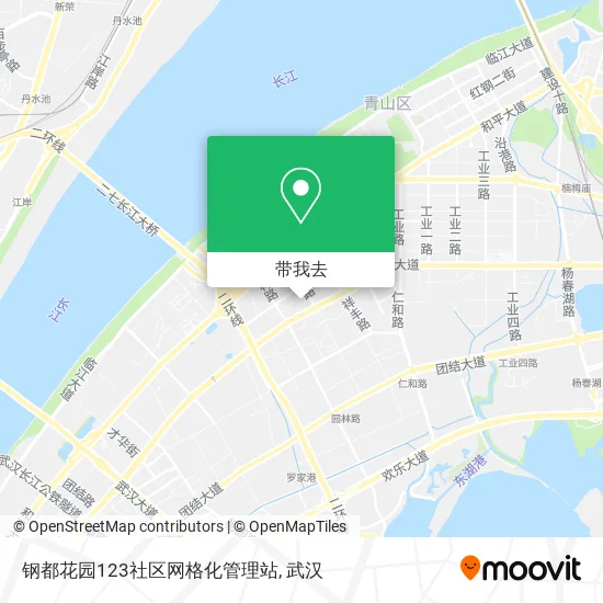 钢都花园123社区网格化管理站地图