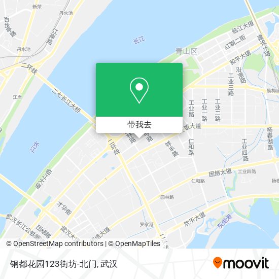钢都花园123街坊-北门地图