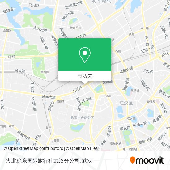 湖北徐东国际旅行社武汉分公司地图