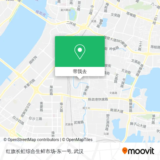 红旗长虹综合生鲜市场-东一号地图