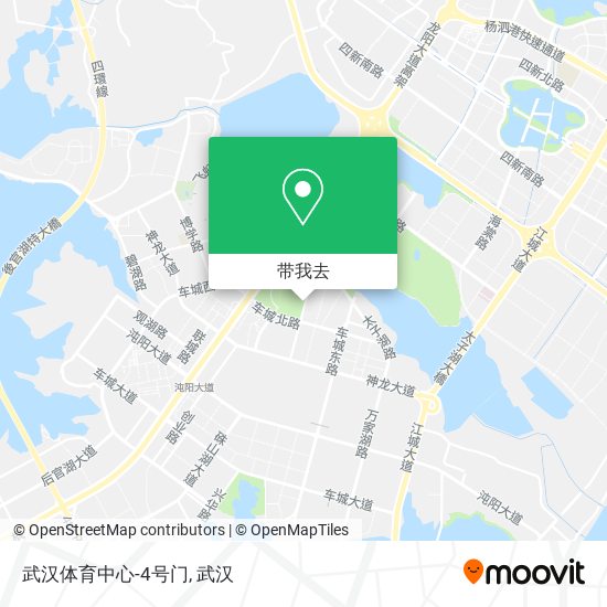 武汉体育中心-4号门地图