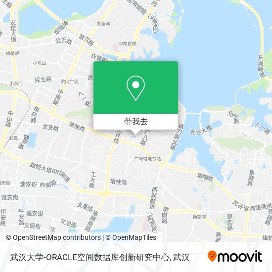 武汉大学-ORACLE空间数据库创新研究中心地图