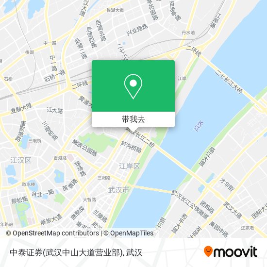 中泰证券(武汉中山大道营业部)地图
