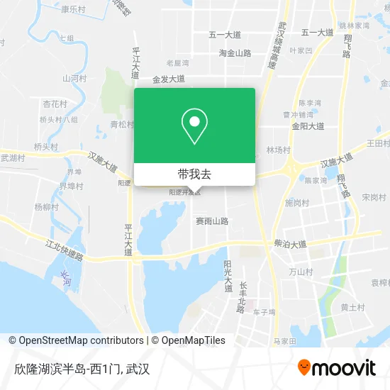 欣隆湖滨半岛-西1门地图