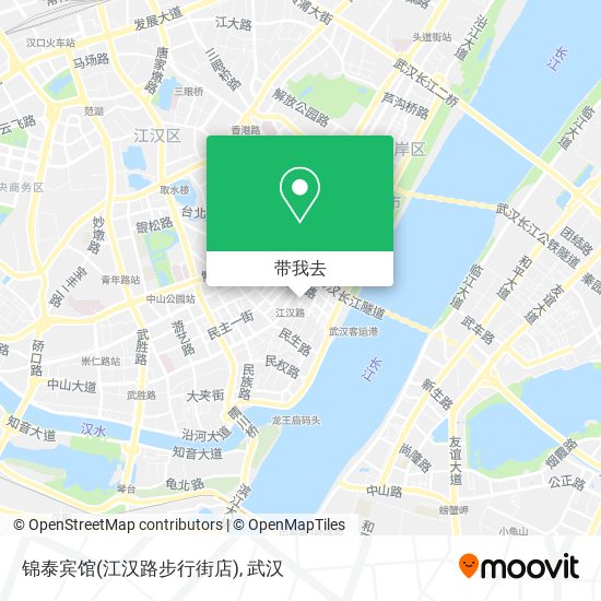 锦泰宾馆(江汉路步行街店)地图