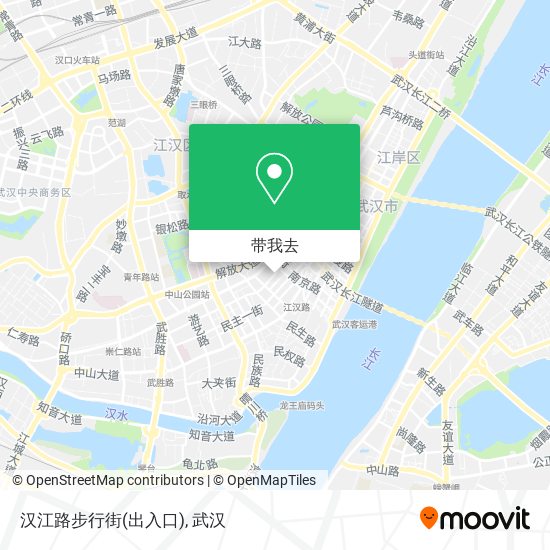 汉江路步行街(出入口)地图