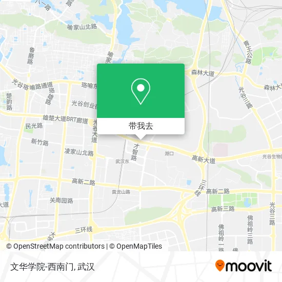 文华学院-西南门地图