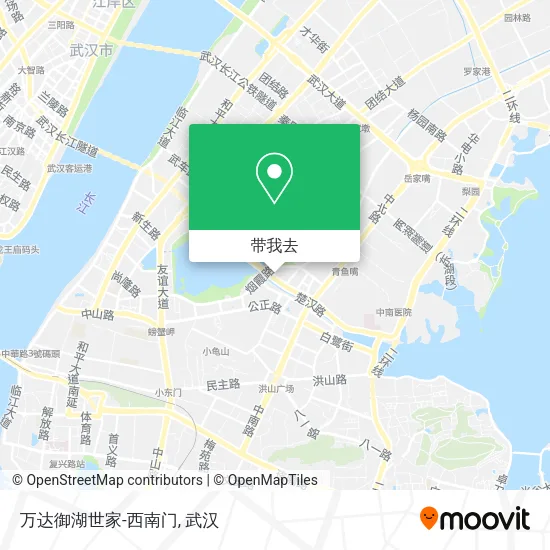 万达御湖世家-西南门地图