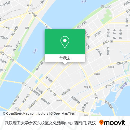 武汉理工大学余家头校区文化活动中心-西南门地图