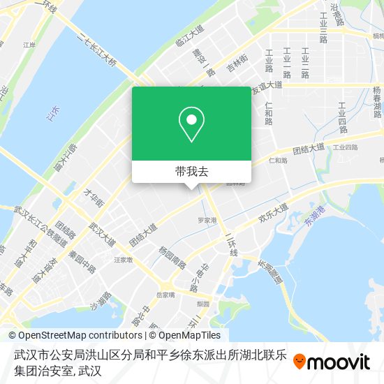 武汉市公安局洪山区分局和平乡徐东派出所湖北联乐集团治安室地图