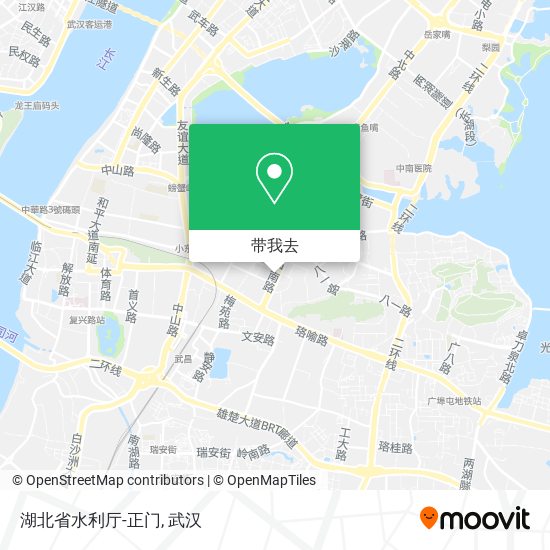 湖北省水利厅-正门地图