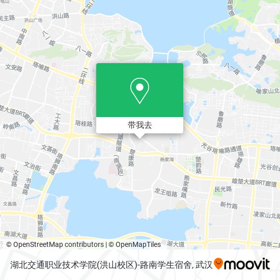 湖北交通职业技术学院(洪山校区)-路南学生宿舍地图