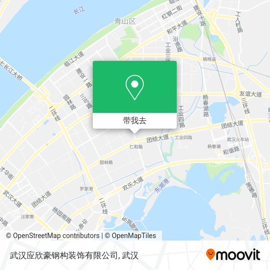 武汉应欣豪钢构装饰有限公司地图