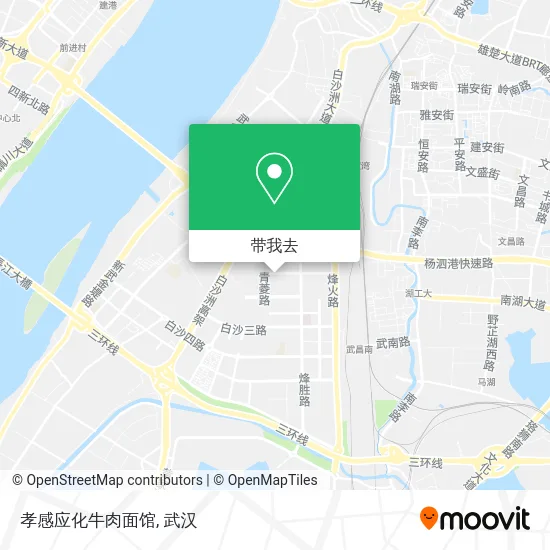 孝感应化牛肉面馆地图