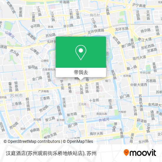 汉庭酒店(苏州观前街乐桥地铁站店)地图