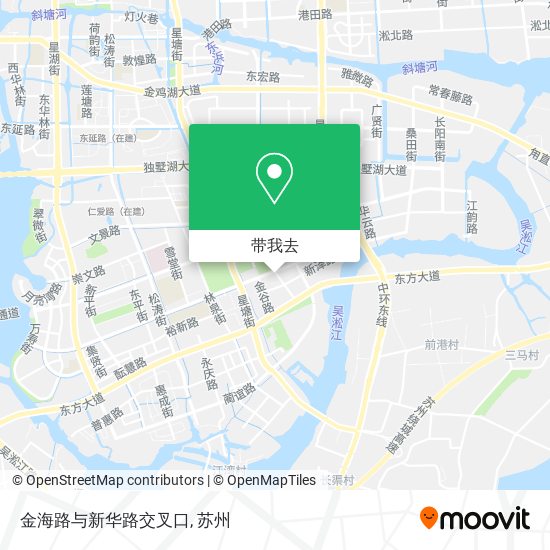 金海路与新华路交叉口地图